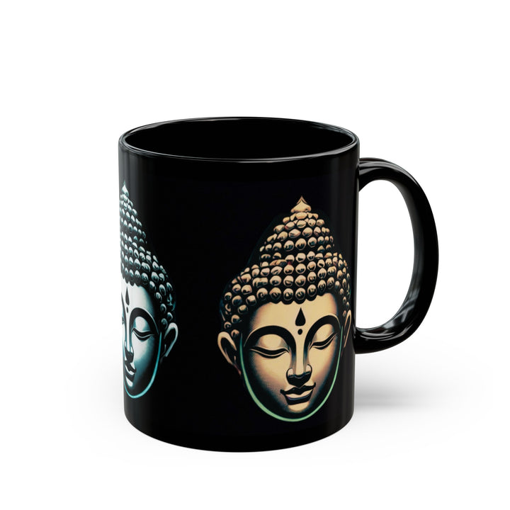 Buddha Wisdom Mug with a serene Buddha design, ideal for adding a touch of spiritual wisdom to your morning coffee or tea.