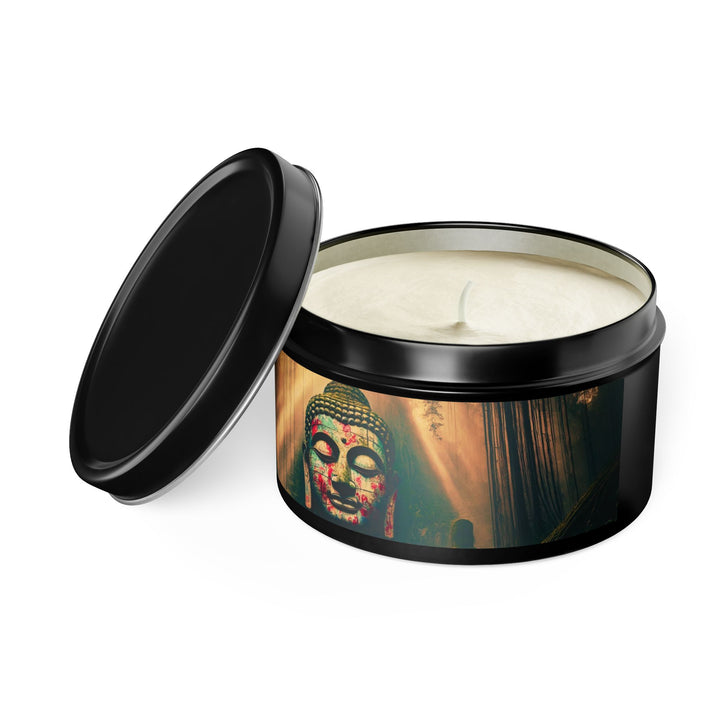 Sacred Symbols Candle featuring spiritual symbols, designed to inspire inner peace and elevate spiritual decor.