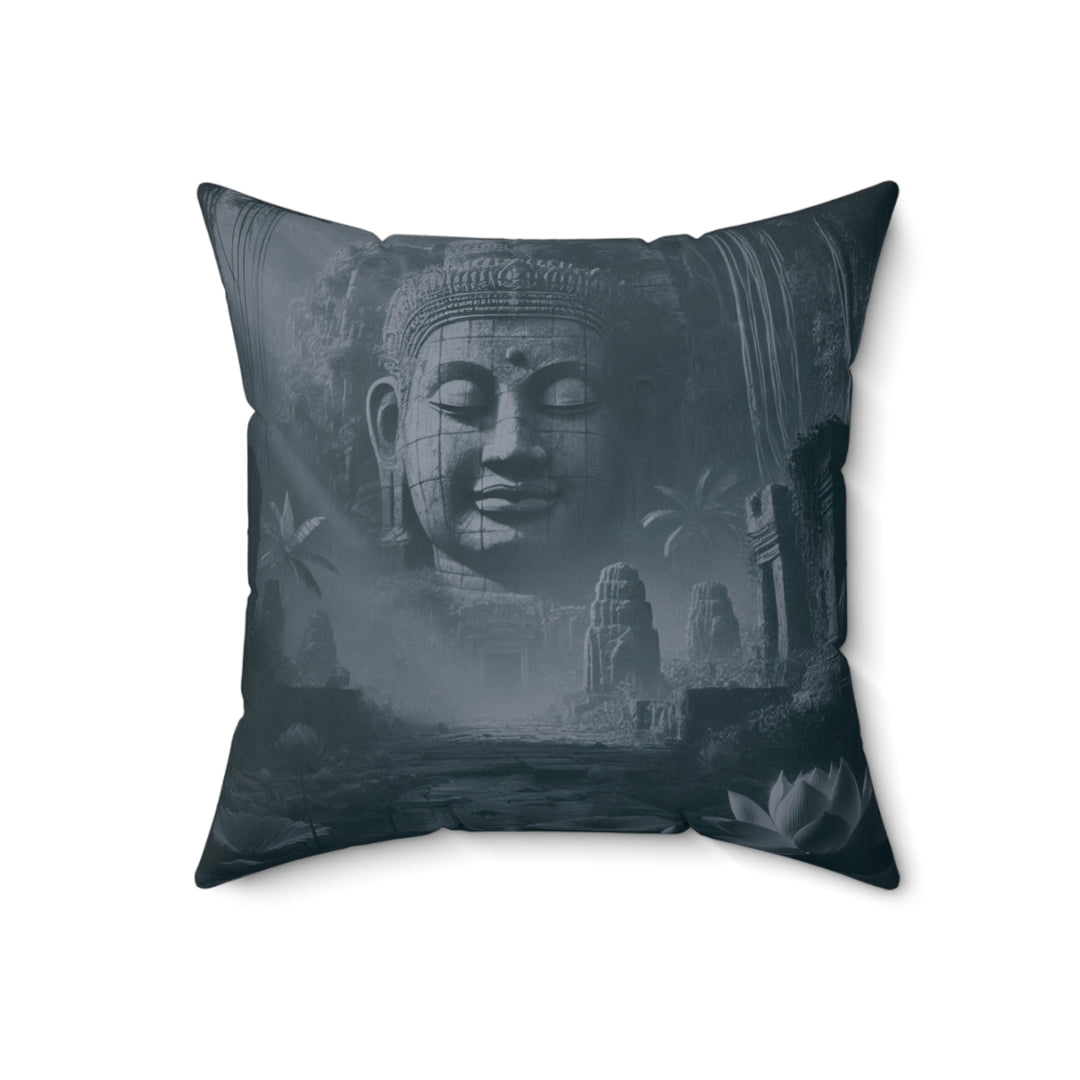 Sacred Symbols Pillow featuring spiritual designs, perfect for adding serene elegance to your home decor.