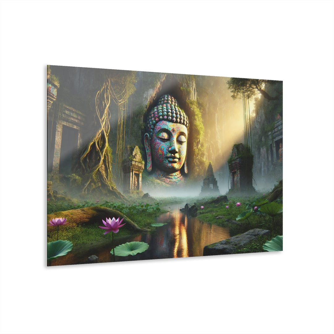 Sacred Tranquility Wall Art Acrylic Print offering spiritual beauty and artistic elegance, ideal for enhancing your home.