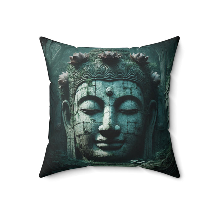 Serene Lotus Pillow featuring a calming lotus design, ideal for adding peaceful style to your home decor.