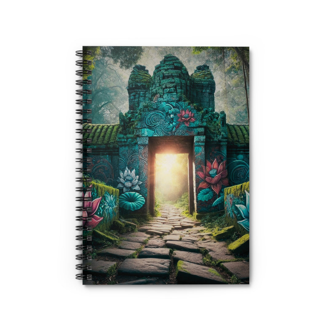 Discover the serene allure of our Mysterious Buddha Ruins Notebooks, exclusively at Zen Lotus Boutique. Each notebook features intricate artwork of ancient Buddha ruins hidden within lush, enigmatic jungles, capturing the essence of spiritual tranquility and historical mystery. Perfect for journaling, creative writing, or daily reflections, these notebooks are designed to inspire peace and mindfulness with every page. Explore our collection and bring a touch of ancient wisdom to your everyday life.