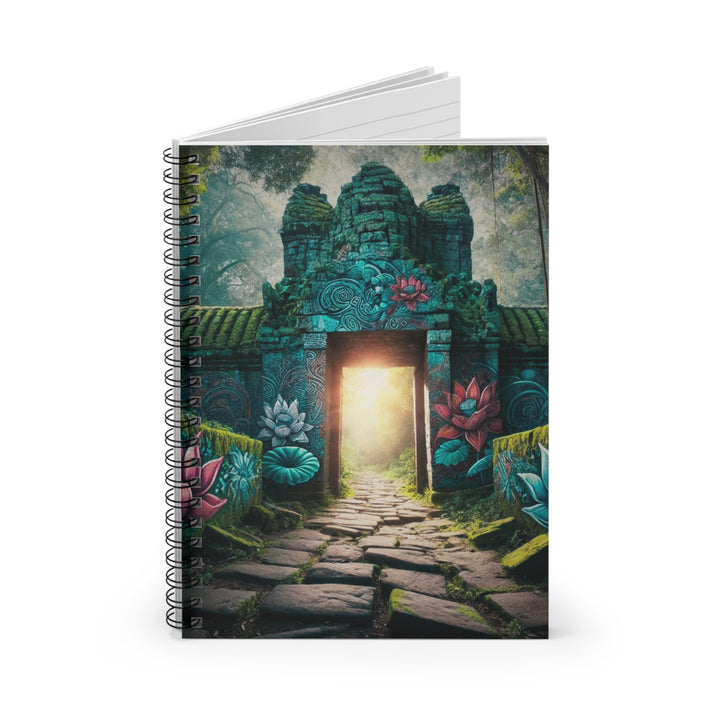 Discover the serene allure of our Mysterious Buddha Ruins Notebooks, exclusively at Zen Lotus Boutique. Each notebook features intricate artwork of ancient Buddha ruins hidden within lush, enigmatic jungles, capturing the essence of spiritual tranquility and historical mystery. Perfect for journaling, creative writing, or daily reflections, these notebooks are designed to inspire peace and mindfulness with every page. Explore our collection and bring a touch of ancient wisdom to your everyday life.