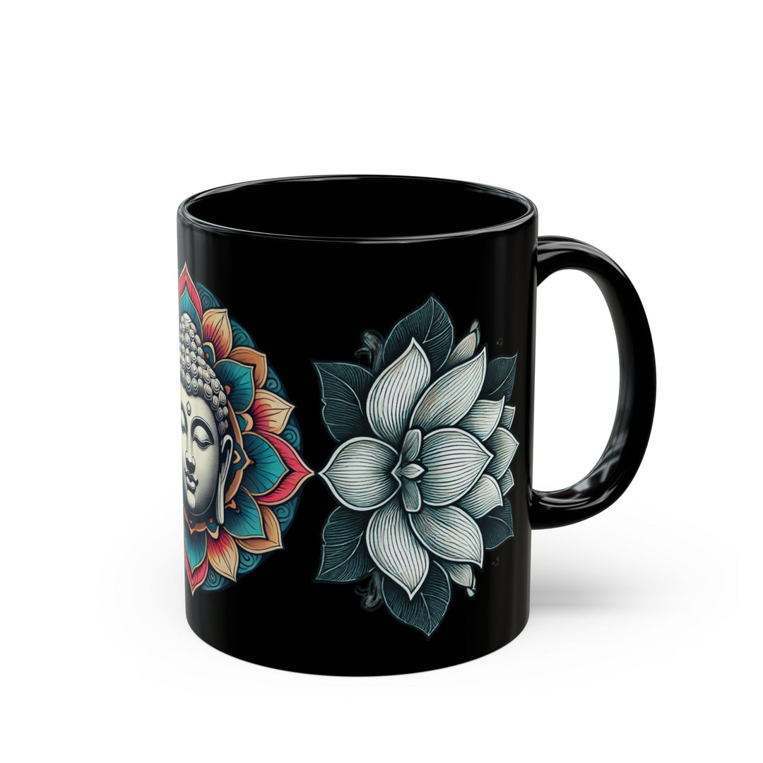 Tranquil Lotus Mug with a serene lotus design, perfect for peaceful and mindful tea or coffee moments.