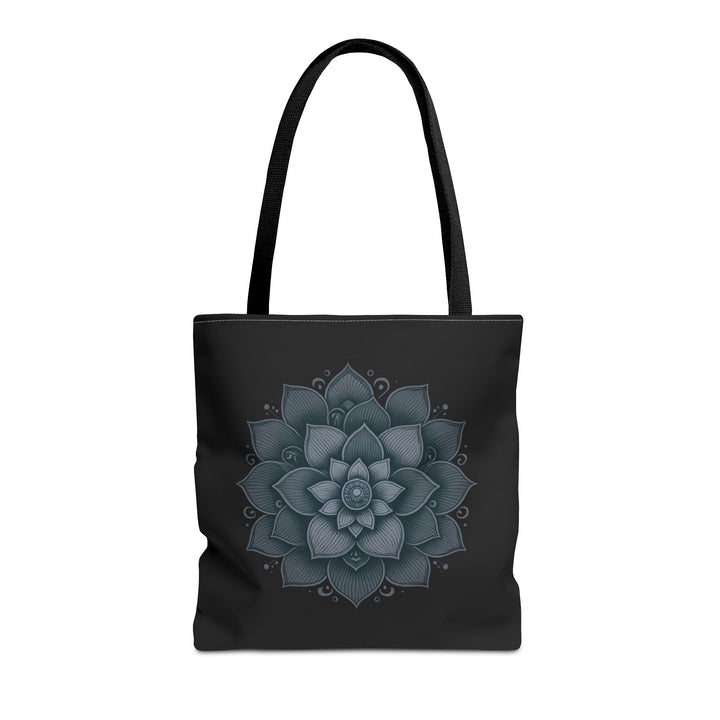 Tranquil Spirit Tote Bag, a stylish tote designed to bring peace and sophistication to your everyday wardrobe.