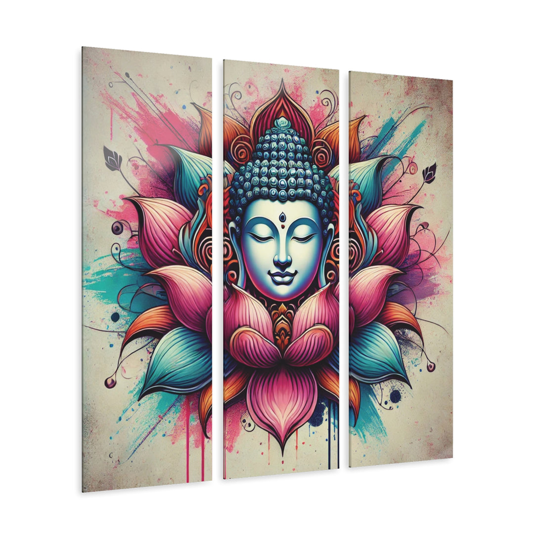 Tranquility Triptych Wall Art Acrylic Print featuring three panels, designed to bring modern elegance and serenity to any space.