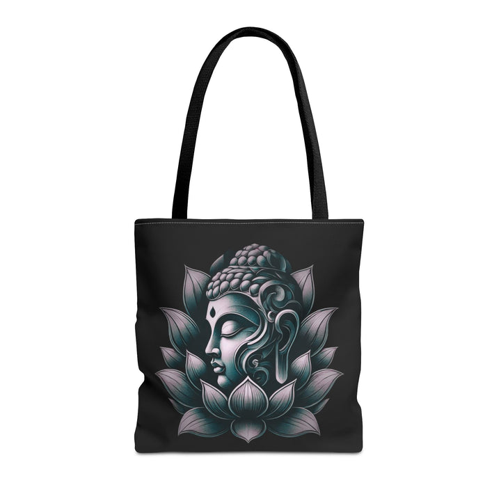 Zen Energy Tote Bag with a calming design, perfect for adding peaceful sophistication to your everyday look.