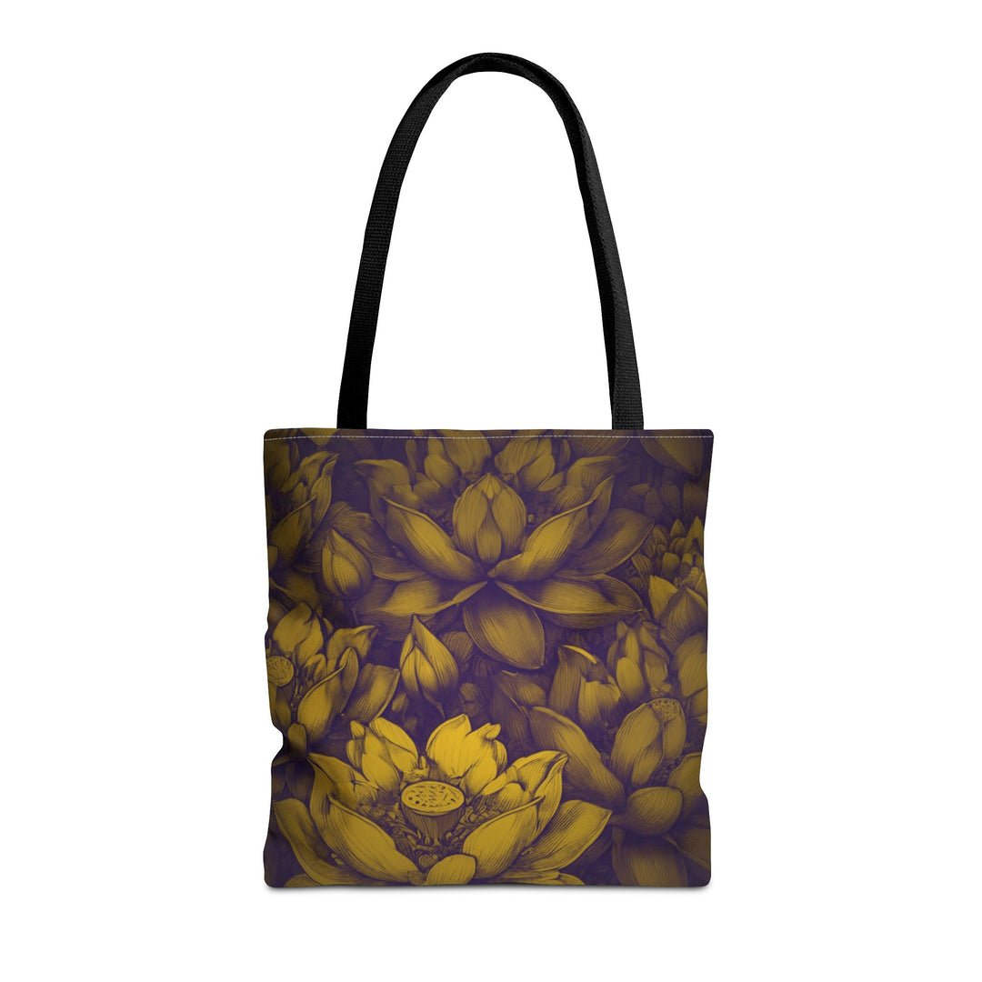 Zen Essence Tote Bag with a calming design, perfect for creating a peaceful and stylish everyday look.